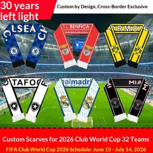 Sciarpa Quadrata per Tifosi 2026 USA-Canada-Messico, Sciarpa in Seta per Club di Calcio, Personalizzabile con il Tuo Design - Product Image 2