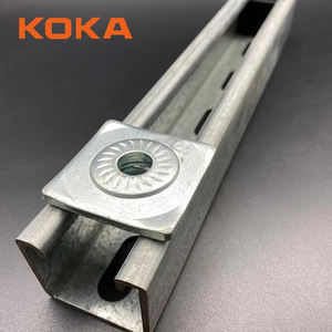 Écrou <span class=keywords><strong>de</strong></span> canal Unistrut galvanisé à chaud, prix d'usine, zincé, K1062, rondelle rapide - Product Image 5