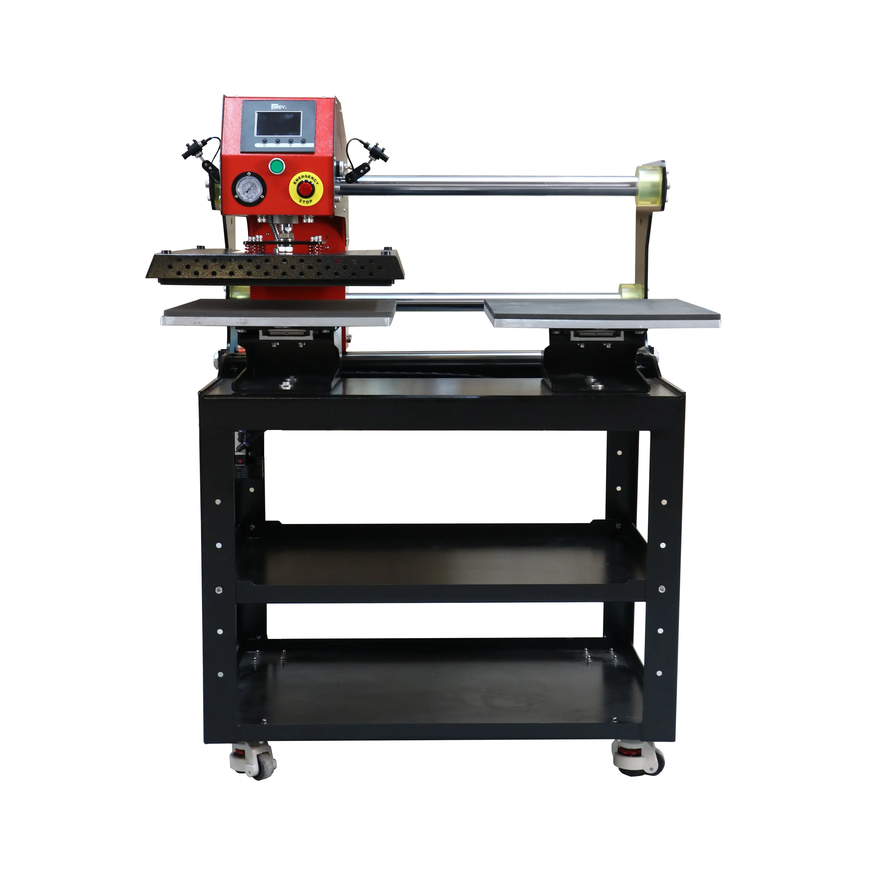 Pneumatic Dual-Station Shuttle Heat Press with Stand XPDS-20 with Laser Positioning