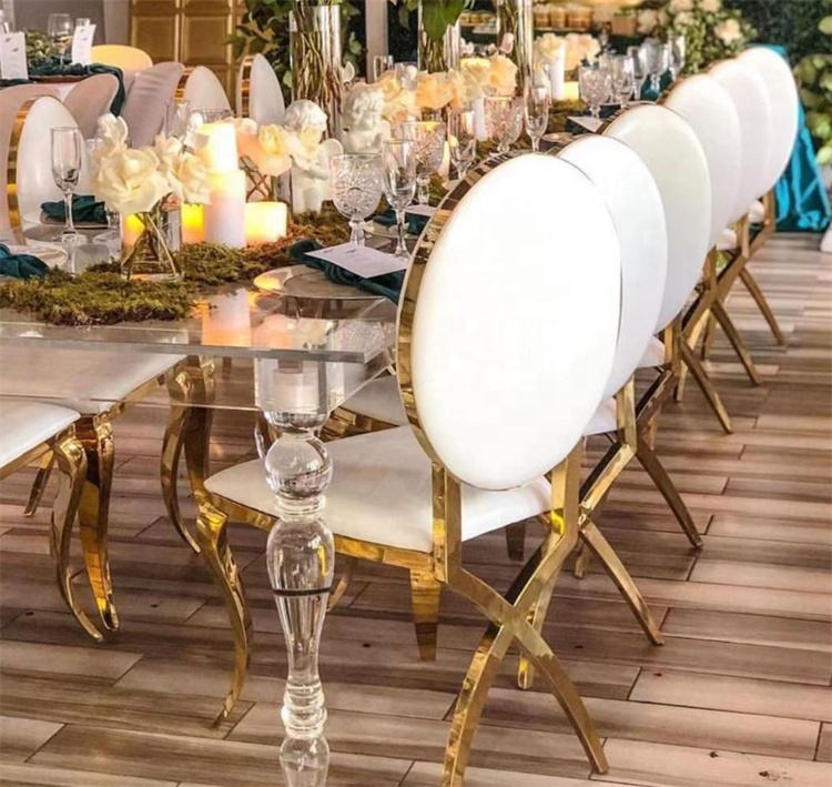 Gold Luxury Modern Velvet Dining Chairs for Hotel Popular Wedding Event and  Party Chair for Living Room and Park Decoration