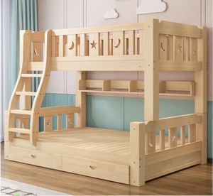 Mobili per camera da letto <span class=keywords><strong>lettino</strong></span> per bambini letti per bambini in legno massello triplo pino letto a castello in legno per bambini - Product Image 5