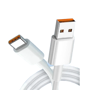 สายชาร์จเร็ว USB Type-C สีขาว 1 เมตร สายทองแดงแท้ TPE สำหรับโทรศัพท์ แท็บเล็ต แล็ปท็อป - Product Image 1
