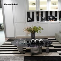 Table basse de luxe moderne, table ronde, nouveau design, table centrale pour salon, table basse pour hôtel, villa