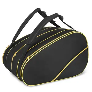 Bolsa de tenis con compartimento de almacenamiento grande personalizado y bolsa de racketball