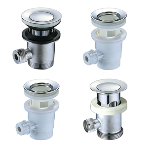 Brass Chrome Plated Pop up Basin Waste <strong>Sink</strong> Drain Pull Lift Rods Basin Waste <strong>Plug</strong> <strong>for</strong> Bathroom Easy Installation Modern Design - Product Image 2