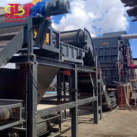 Usine de recyclage professionnelle à double arbre pour ferraille de zinc, barres d'armature en acier, acier inoxydable, aluminium et roulements de moteur, avec broyeur et déchiqueteur