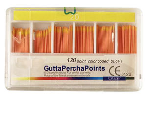 Alat Pemotong <span class=keywords><strong>Gutta</strong></span> <span class=keywords><strong>Percha</strong></span> Gigi, Material Kedokteran Gigi, <span class=keywords><strong>Gutta</strong></span> <span class=keywords><strong>Percha</strong></span> Points untuk Saluran Akar Gigi Endodontik, Taper 02 04 06 # 15 # 20 - Product Image 1
