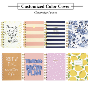 Bìa cứng tùy chỉnh 2024 2025 xoắn ốc máy tính xách tay bìa cứng A5 cuộc sống Tạp Chí máy tính xách tay Nhật ký kế hoạch in logo mô hình PVC Bìa - Product Image 3