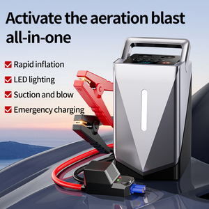 เครื่องจ่ายไฟฉุกเฉินสำหรับรถยนต์แบบออลอินวัน พร้อมแบตเตอรี่ 1500mAh*4 แรงดันไฟฟ้าใช้งาน 14.8V พร้อมปั๊มลมสำหรับรถบรรทุก 12V - Product Image 3