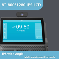 Teléfono IP Android con Pantalla a Color HD de 8 Pulgadas, 6 Líneas SIP, WiFi de Doble Banda, 4G LTE, Videoconferencia, Producto VoIP