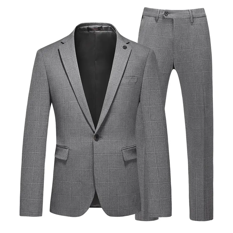 Ensemble de mariage pour hommes Ensemble pour hommes à simple boutonnage Mode mariage Affaires Divertissement