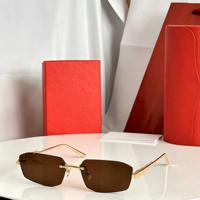 Lunettes de soleil personnalisées, nouvelles, beige et orange, monture carrée intégrale, verres dégradés, métal, style européen et américain, protection UV400, unisexe