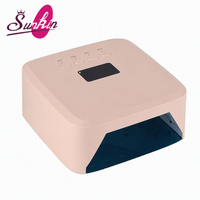 Lampe à ongles UV LED F20 120W, 30 perles à 4 puces, séchoir à ongles sans fil intelligent numérique multi-temps pour le durcissement du vernis gel, pour salon et domicile