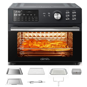 Oven Penggorengan Udara Stainless Steel 30L Terlaris dengan Fungsi Panggang Roti & Pizza, Fitur Rotisserie, Dehidrator & Masak - Product Image 1