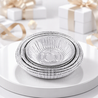 Contenant jetable en aluminium Lianrong de qualité alimentaire, capacité 220 ml, boîte à riz pour barbecue, pot épaissi avec couvercle en plastique moulé par pulpe