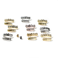 Hip Hop Punk Style Mode Corps Bijoux Diamant Placage Rap Bretelles Dents Grilles Accessoires Tendance