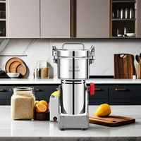 MJ 500G Petite Machine à Moudre la Farine à Usage Domestique Mini Machine à Broyer le Riz le Maïs la Noix le Café le Cacao le Soja l'Arachide les Épices la Poudre