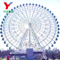 Manèges de Parc d'Attractions Équipement Touristique Extérieur Grande Roue de 88m à Vendre