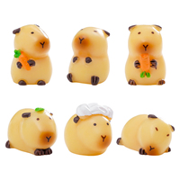 KI yuewu Mignonne carotte décorative, cochon d'Inde néerlandais, petit cochon d'Inde, accessoires décoratifs DIY à suspendre, mini bibelot de bureau