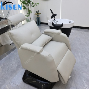 Fauteuil de lavage professionnel Kisen pour salon de coiffure, équipement rotatif, deux fonctions en option, lit de lavage cascade - Product Image 5
