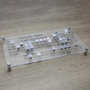 Expositor de elementos químicos acrílicos, soporte de almacenamiento transparente para uso en laboratorio de química experimental - Product Image 2