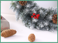 Guirlande de Noël artificielle de 40/50/60 cm pour porte d'entrée, décoration de Noël pour la maison et les fêtes