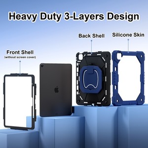 Los Más Vendidos a Prueba de Golpes 360 ° Funda Flexible para Tablet con Ranura para Lápiz para <span class=keywords><strong>iPad</strong></span> Air 13 2026 M4/Air 11 2026 M4/<span class=keywords><strong>iPad</strong></span> 2026 12.ª Generación - Product Image 3