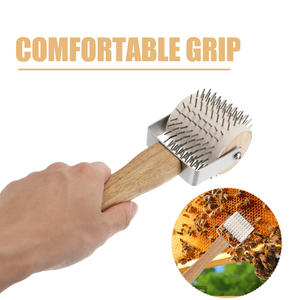 Extractor de Miel con Mango de Madera, Herramienta de Desoperculación con Aguja de Acero Inoxidable, Ahorra Esfuerzo, Nuevo - Product Image 4