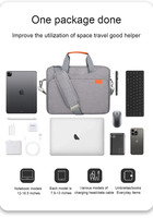 Haute qualité 14/15/16/17 pouces sac à main pour ordinateur portable étanche antichoc ordinateur portable sac à bandoulière mallette d'affaires étui pour ordinateur portable pour hommes