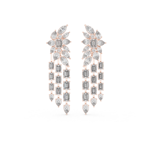 Elegante Labor-Diamant-Ohrringe mit Goldfinish Luxuriöser Modeschmuck für Damen Feiner Partyschmuck - Product Image 6