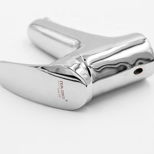 Grifo de Lavabo Monomando de Cerámica de Estilo Moderno con Válvula de Agua Fría/Caliente para Baño - Product Image 3