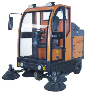Industrial Electric Floor Sweeper Driving Type Road Sweeper Street Cleaning Machine