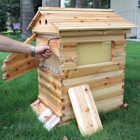 Boîtes à ruche 2 couches avec cadre de miel 7X + clé Outil d'apiculture