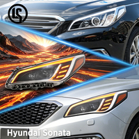 Feux avant LED LS Upgrade pour Hyundai Sonata 9ème génération 15-18, clignotants dynamiques LED, DRL, Plug and Play