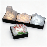 3D-Baum Individuell Anpassbar 3D-Druck PLA Everest CHUNK Handwerk Geschenk Miniatur Schreibtisch-Deko Souvenir Touch-Dimmer CCT-Steuerung Typ-C Innenbereich