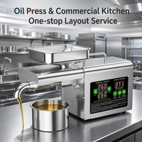 Presse à huile commerciale automatique WH-T2S 700W en acier inoxydable pour usage domestique et commercial