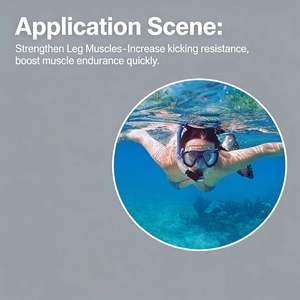 Aletas Cortas de <span class=keywords><strong>Buceo</strong></span> para Niños, Hechas de Material TPR + PP, Ligeras y Fáciles de Poner y Quitar para Natación y Snorkel - Product Image 3