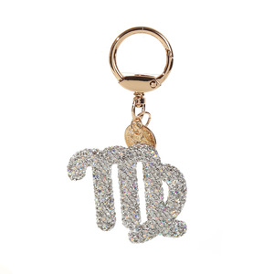 Llavero de Diamantes con 12 Constelaciones, Colgante para Llaves de Coche, Llavero de Diamantes de Imitación con 12 Signos del Zodiaco - Product Image 2