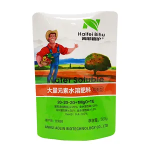 Customized Bright Film Composite Bag Self-Supporting Water-Soluble Fertilizer Packaging Food Industry Large Amounts Elements