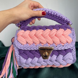 Borsa da Donna Intrecciata a Mano Personalizzata, Colore Personalizzabile, Popolare Borsa all'Uncinetto - Product Image 2