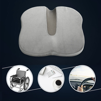 Coussin de siège de voiture orthopédique en gros d'usine mousse à mémoire de forme en U pour les hémorroïdes oreillers lombaires amovibles coussins de siège