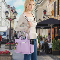 Bien conçu grande capacité toile sac fourre-tout ordinateur portable livre de travail voyage Gym fourre-tout bandoulière unique épaule sac à main dames sac à main