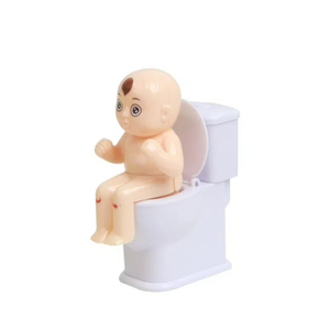 2025 Wholesale Creative Tricky Decompression Whole Person Spray Toilet Toys Mini Trick Toys Poop <b>Shoot</b> the Toilet - Product Image 2