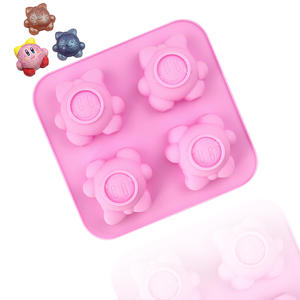 723 4 agujeros forma de dibujos animados lindo <span class=keywords><strong>bika</strong></span> forma Molde de resina de silicona mano hacer jabón vela molde reutilizado DIY hornear herramienta pastel jabón Silicona - Product Image 1