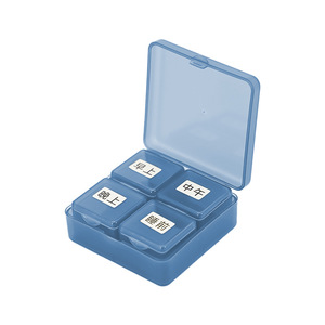 Sishubanghu Portable PP Plastic Pillbox Mini Oral <b>Daily</b> Use Reminder Three Times a Day <b>Pill</b> Taking Scheduler - Product Image 3