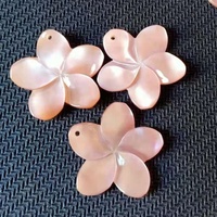 Pendentif Fleur de Plumeria en Nacre Blanche DIY, Style Mode