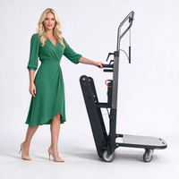 Chariot d'escalade électrique pliable robuste sur chenilles, capacité 400 kg