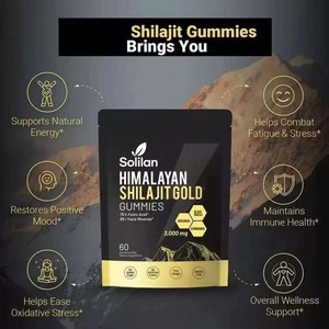 Gummies OEM HIMALAYAN SHILAJIT GOLD : Améliorez l'énergie, la santé cardiaque et circulatoire – Gummies Shilajit 100 % naturels et purs de l'Himalaya en vente - Product Image 2