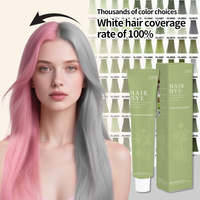 Certifié Alibaba Top 1 Vente à Chaud Naturel Sans Ammoniaque Semi Permanent 100ml Couleur de Cheveux Salon de Coiffure Crème de Couleur de Cheveux