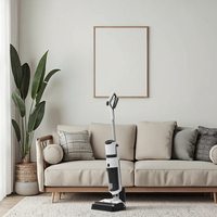 Nettoyeur de sols électrique intelligent autonettoyant, balayage et lavage intégrés, aspirateur humide et sec pour usage domestique et hôtelier